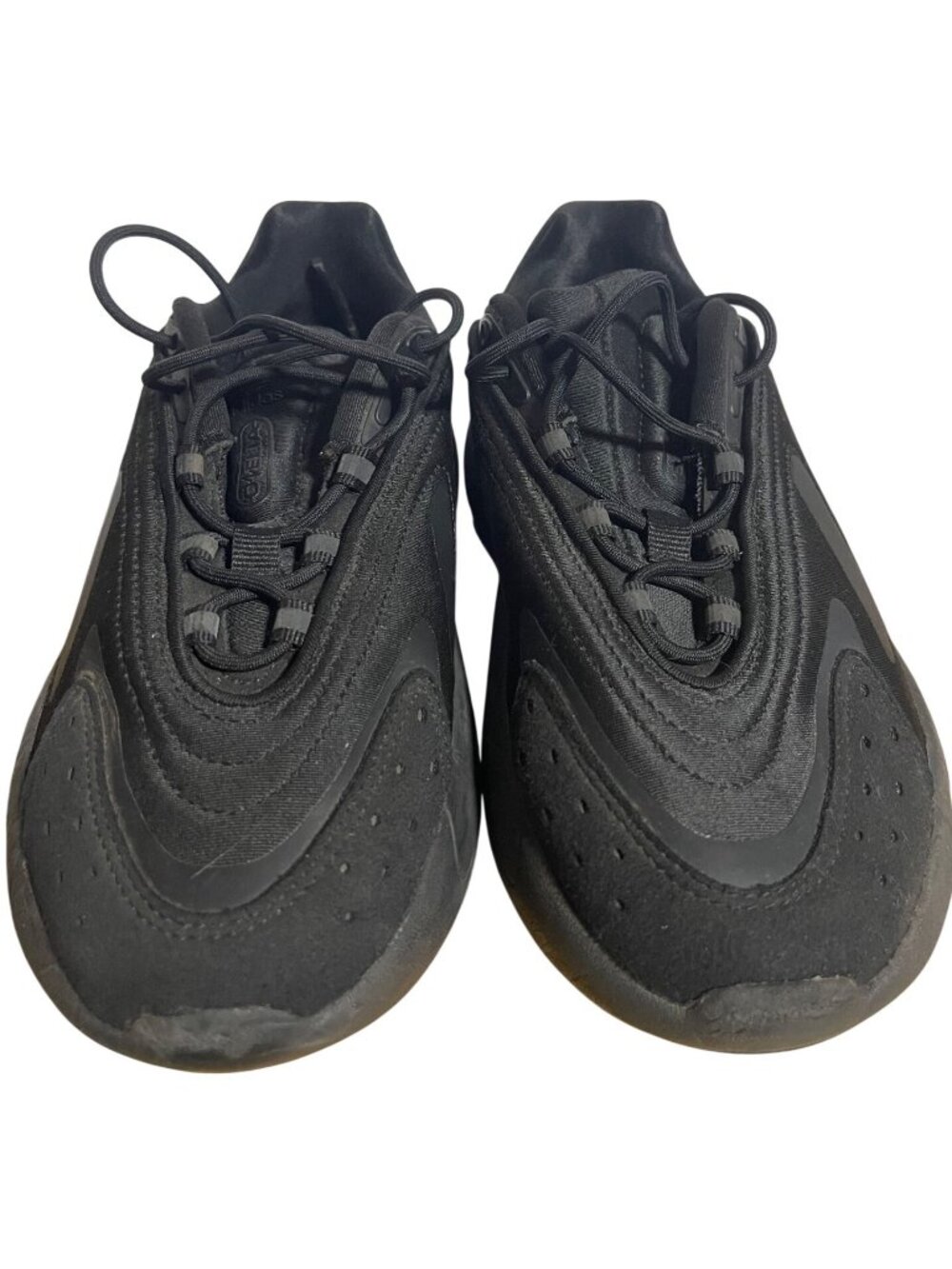 Adidas Originals Ozelia Triple Black Carbon Kids Size 4 HO3131 Chunky Sneaker